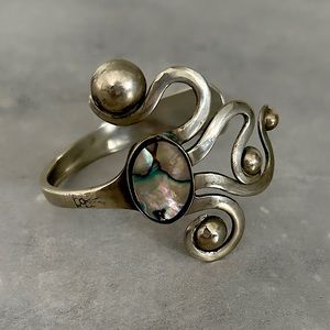 Vintage Silver Plated Fork Bangle